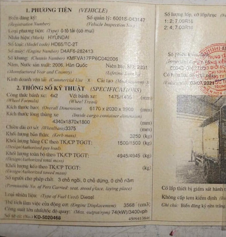 dang-kiem-xe-hd65-doi-thap-2006